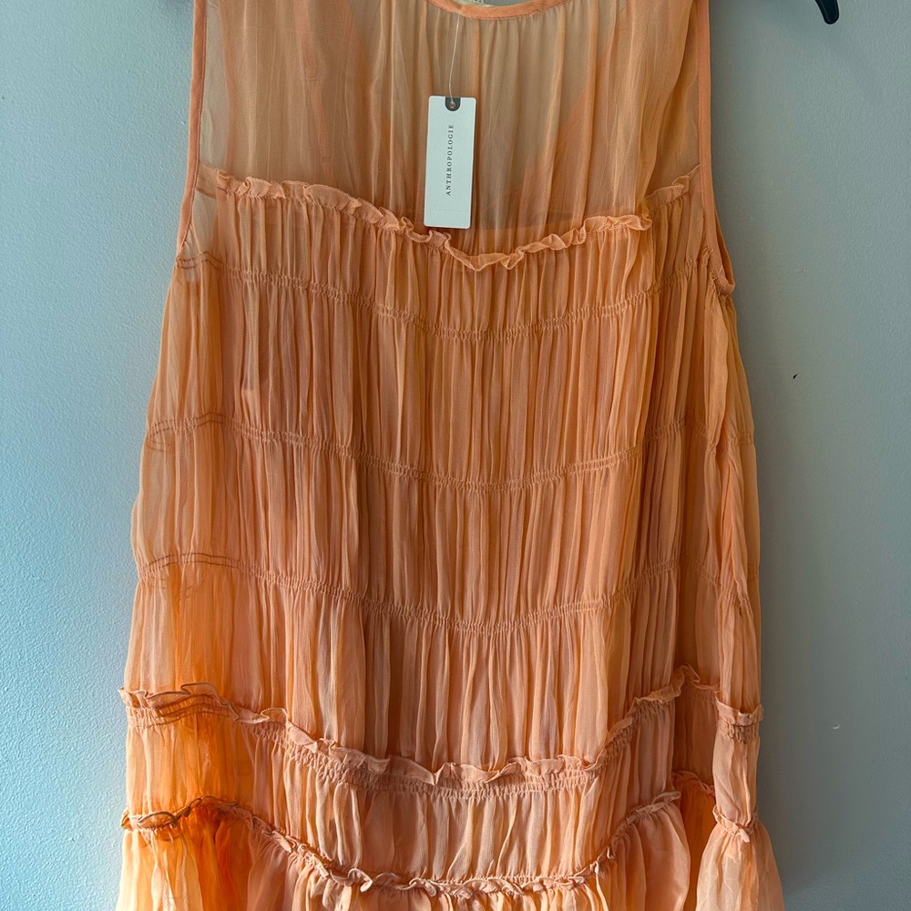 Brand new shirt from anthropology. Womens size 10. Tangerine color